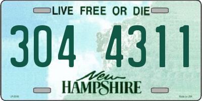 NH license plate 3044311