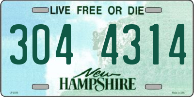 NH license plate 3044314