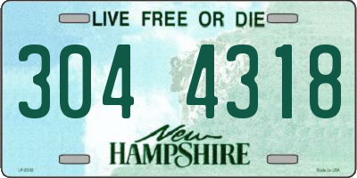 NH license plate 3044318