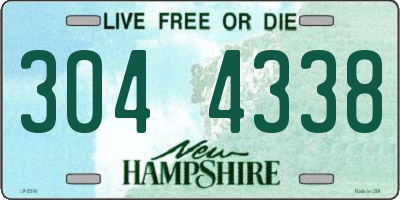 NH license plate 3044338