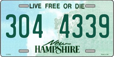 NH license plate 3044339