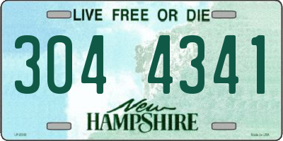 NH license plate 3044341
