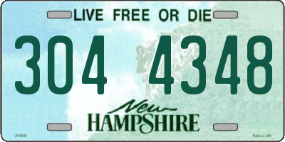 NH license plate 3044348
