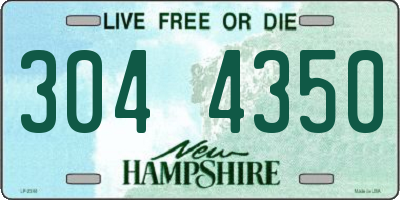 NH license plate 3044350