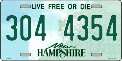 NH license plate 3044354