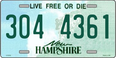 NH license plate 3044361