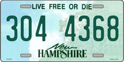 NH license plate 3044368
