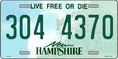 NH license plate 3044370