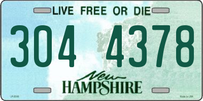 NH license plate 3044378