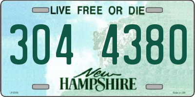 NH license plate 3044380