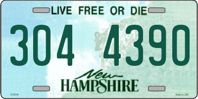 NH license plate 3044390