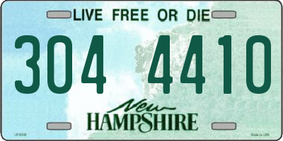 NH license plate 3044410