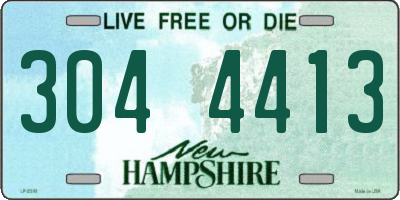 NH license plate 3044413