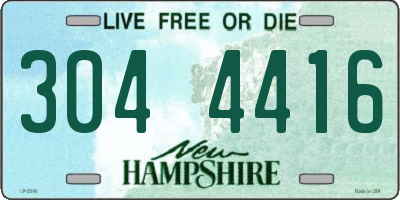 NH license plate 3044416