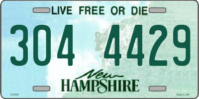 NH license plate 3044429