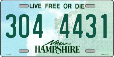NH license plate 3044431