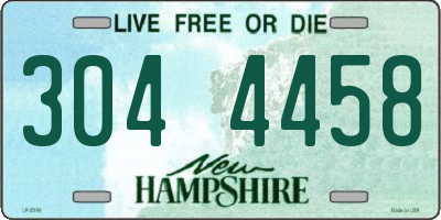 NH license plate 3044458