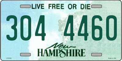 NH license plate 3044460