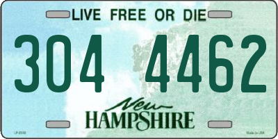 NH license plate 3044462