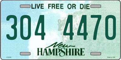 NH license plate 3044470