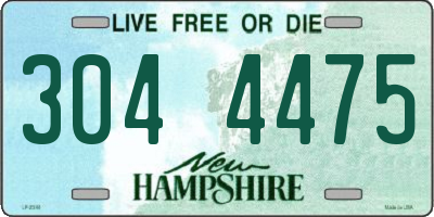 NH license plate 3044475