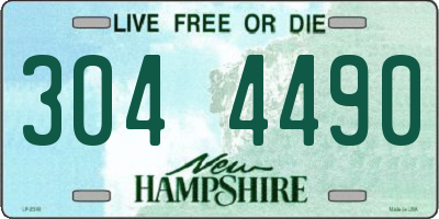 NH license plate 3044490