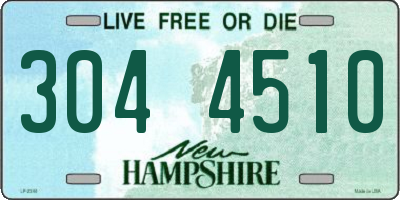 NH license plate 3044510
