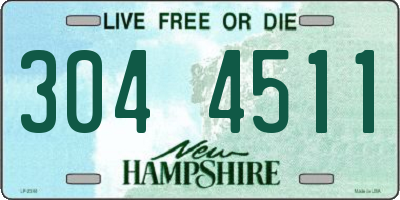 NH license plate 3044511