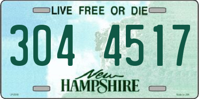 NH license plate 3044517