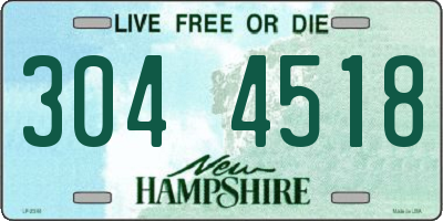 NH license plate 3044518