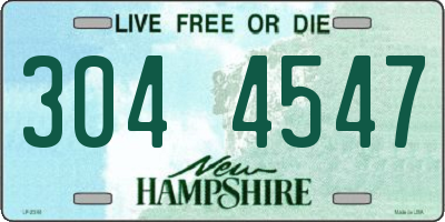 NH license plate 3044547