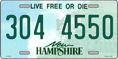 NH license plate 3044550