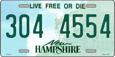 NH license plate 3044554