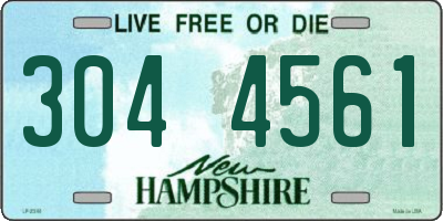 NH license plate 3044561