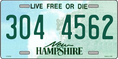 NH license plate 3044562