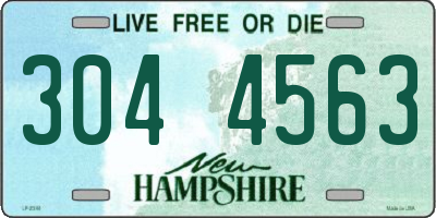 NH license plate 3044563