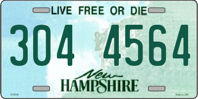 NH license plate 3044564