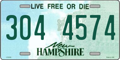 NH license plate 3044574