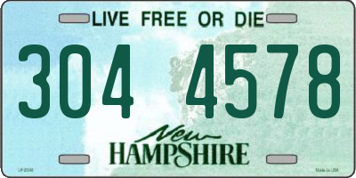 NH license plate 3044578