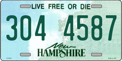 NH license plate 3044587