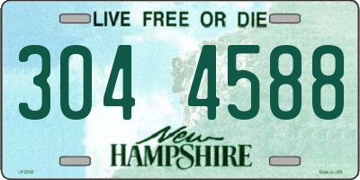 NH license plate 3044588