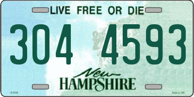NH license plate 3044593
