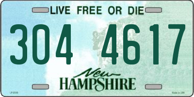 NH license plate 3044617