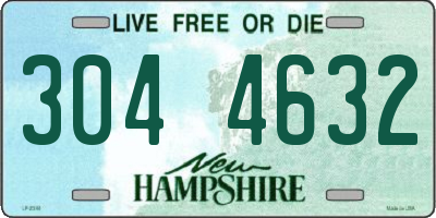 NH license plate 3044632