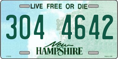 NH license plate 3044642