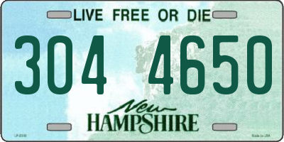 NH license plate 3044650