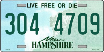 NH license plate 3044709