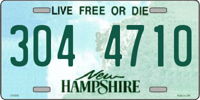 NH license plate 3044710