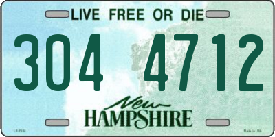 NH license plate 3044712