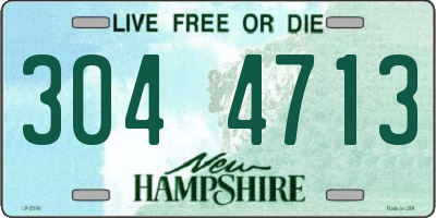 NH license plate 3044713
